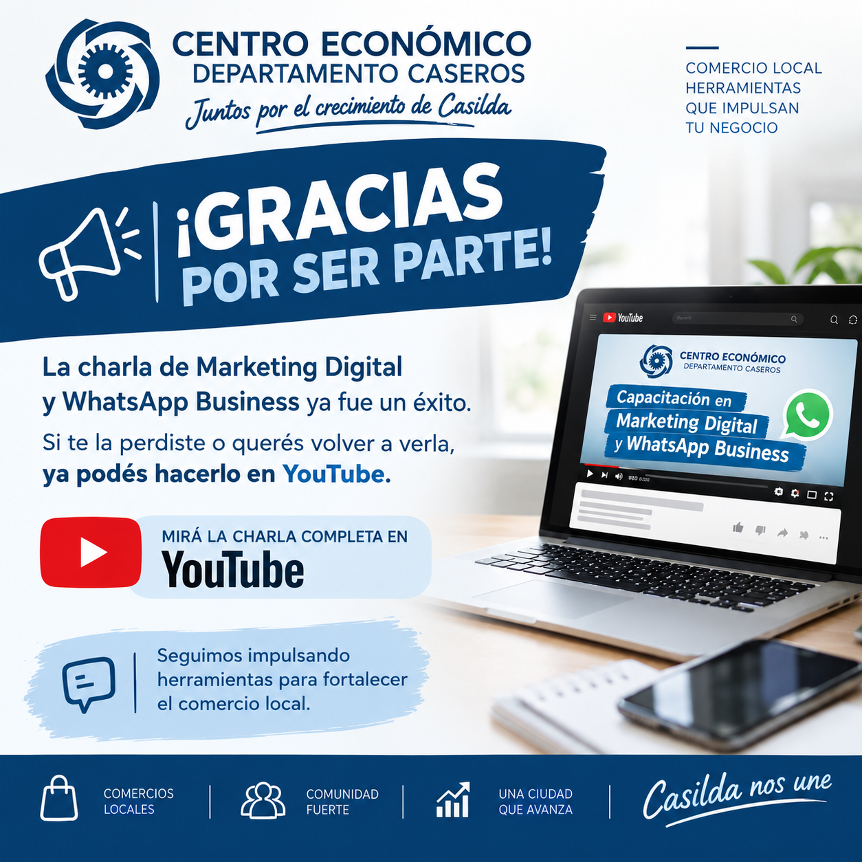 Capacitación en Marketing Digital y WhatsApp Business: mirá la charla completa